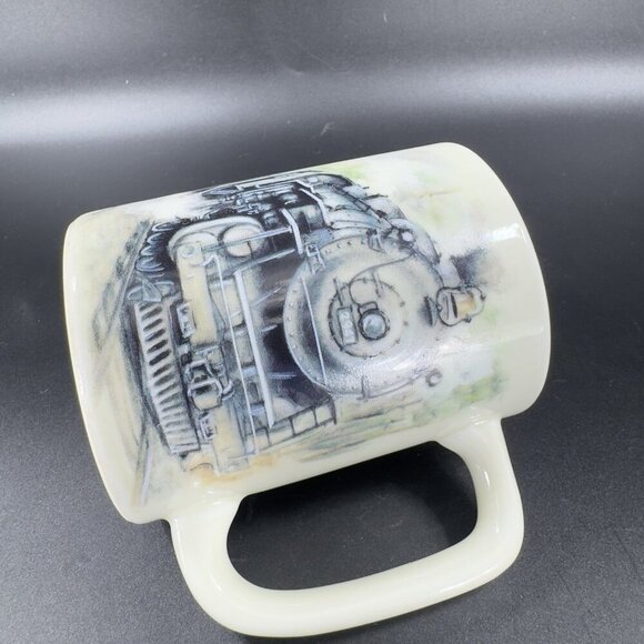 Otagiri Steam Engine Train Ceramic Mug Cup 8oz Japan Stoneware Sunrise Pub VTG - Picture 8 of 12